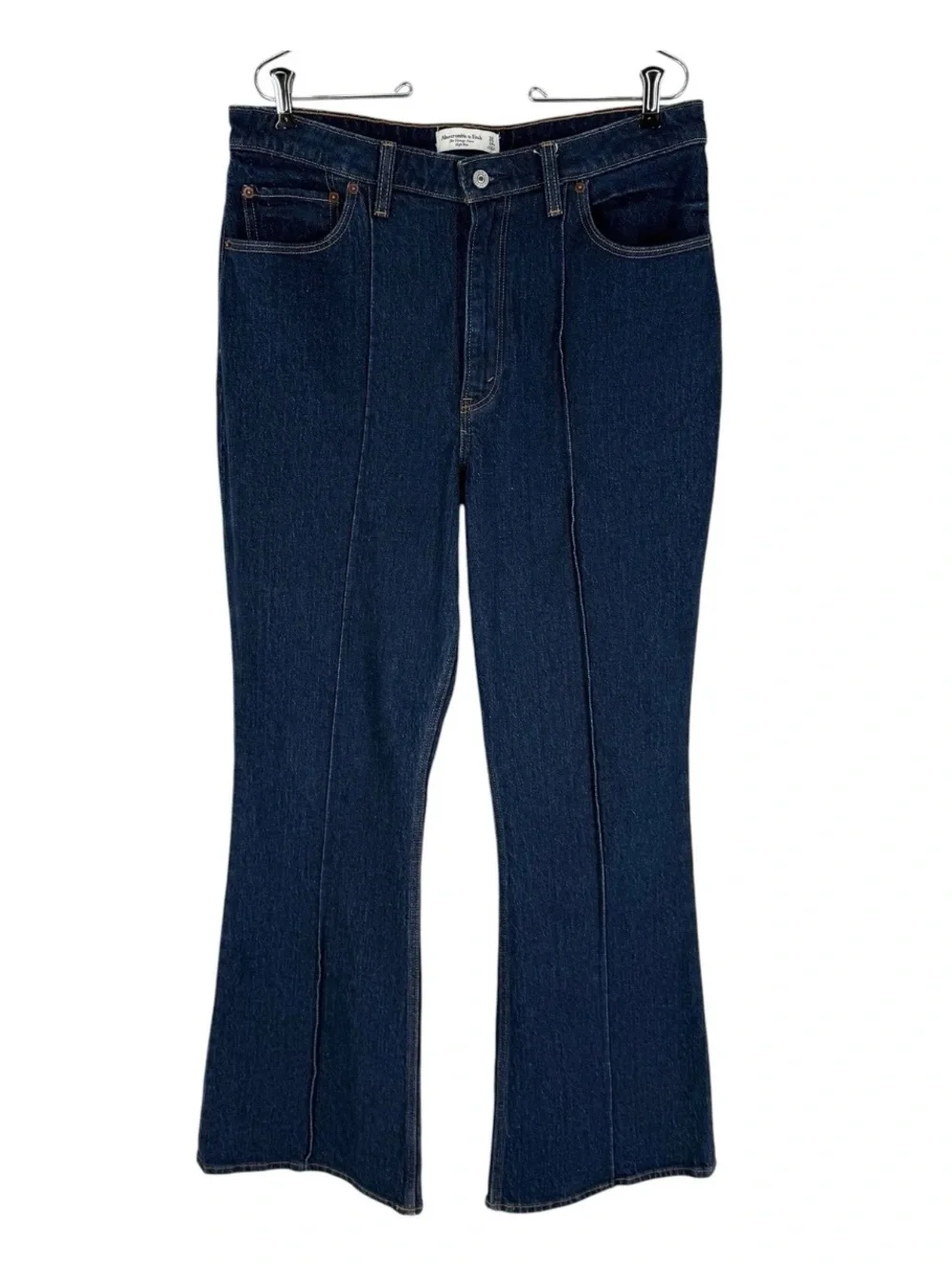 Abercrombie & Fitch Flare Jeans Womens Size 14 Dark Wash Curve Love High Rise